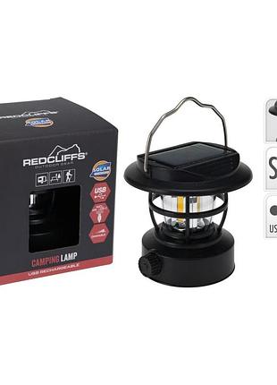 Фонарик кемпинговый redcliffs solar, usb 200 lm