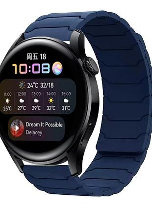 Ремешок armor magnetic band универсальный 22 mm для смарт-часов силиконовый midnight blue