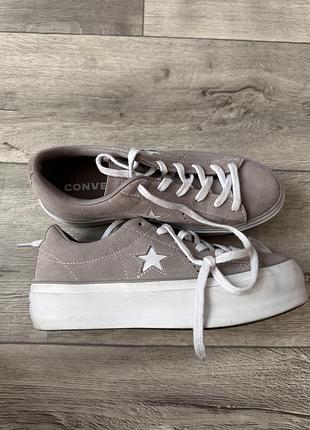All star converse platform натуральные замшевые на платформе кеды серые женские