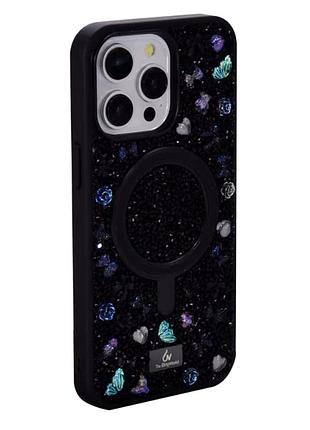 Чехол накладка bling world bobi case с magsafe для iphone 17 air полиуретановый черный