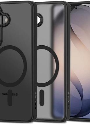 Чохол силіконовий oc matte case з magsafe для samsung s26 plus захист камери чорний