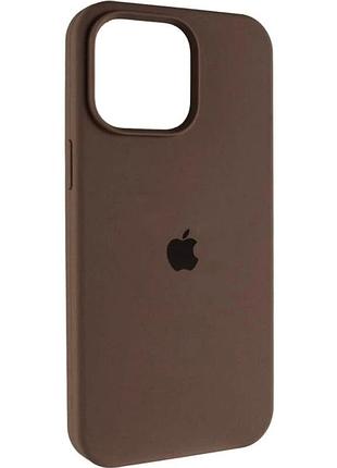 Чохол силіконовий original silicone case для apple iphone 16 proзахисний new brown 80