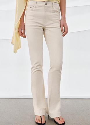 Джинси zw collection bootcut із середньою посадкою від zara