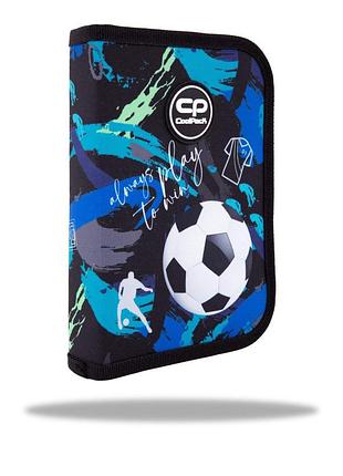 Пенал на молнии coolpack clipper football navy (f076967)