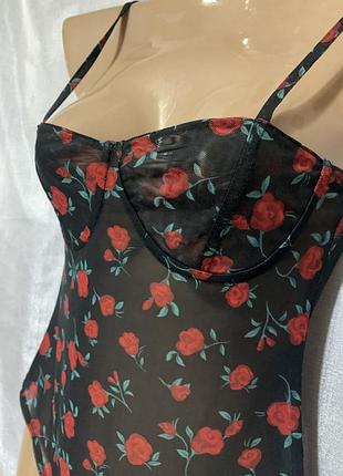 Женское боди сетка primark
