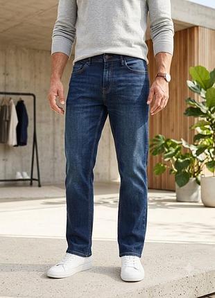 Чоловічі сині джинси livergy relaxed fit р. w34/l32
