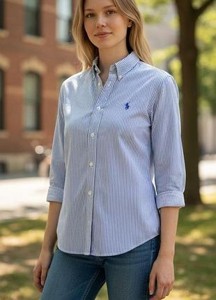 Полосатая женская рубашка ralph lauren
