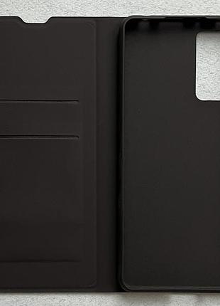 Xiaomi redmi note 12 pro чехол-книжка wave чёрный, высококачественная искусственная кожа, слоты для карт