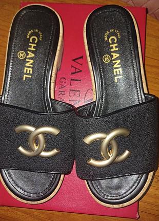 Кожаные босоножки chanel, 36 размер