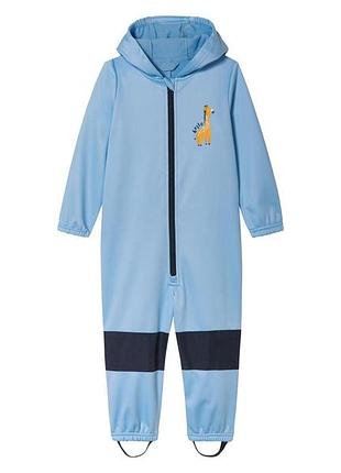 Комбинезон-дождевик softshell / софтшелл для мальчика lupilu bionic-finish® eco 472611 110-116 см (4-6 years) голубой