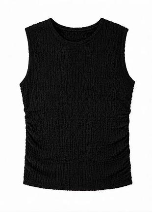 Топ из жатой ткани для женщины esmara lycra® 472965 m черный