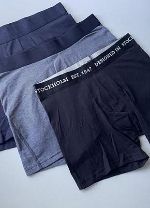 3 шт набір боксерів труси чоловічі h&m