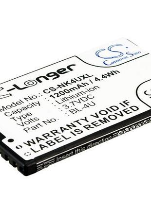 Акумулятор cameron sino nokia bl-4u 1200 mah