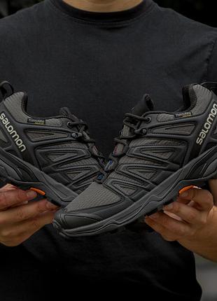 Термо кросівки salomon speed cross pro gore-tex thinsulate grey black