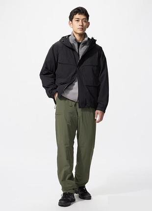 Утеплені вітрозахисні штани на флісі uniqlo warm lined trousers