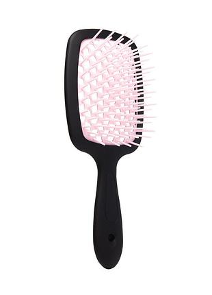 Расчёска для волос hollow comb superbrush plus matt black - light pink