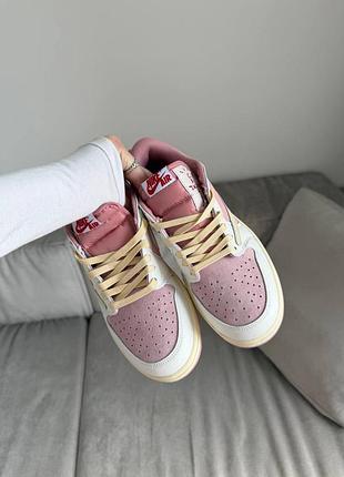 Nike air jordan 1 low x travis scott shy pink