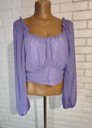 Лавандовий топ в корсетому стилі, shein, xl.