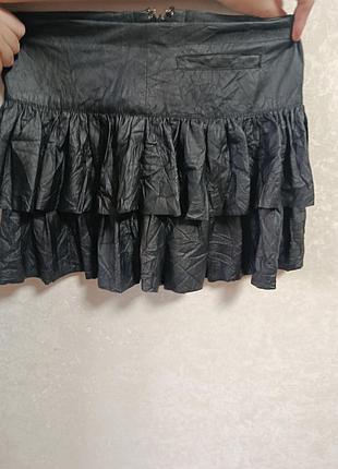 Шкіряна спідниця zara