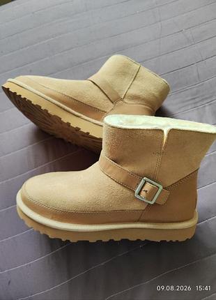 Оригинальные замшевые угги ugg classic mini belted (размер 38-39 / по потолке 25 см)