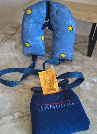 Ортопедическая детская подушка для сна в автокресло sandini sleepfix (немечечника)