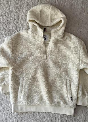 Теплий плюшевий анорак / худі u.s. polo assn. (тедді / sherpa)