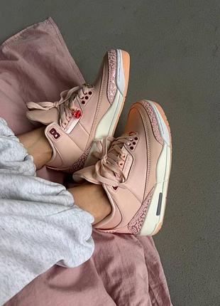 😍 женские кроссовки air jordan retro 3 | « treat yourself» premium (10)