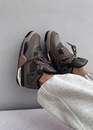 😍 женские кроссовки air jordan retro 4 | cave stone premium (1) 🧡