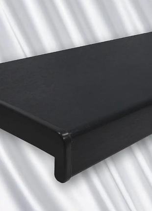 Подоконник sauberg classic антрацит матовый пластиковый с прямым капиносом пвх для окон