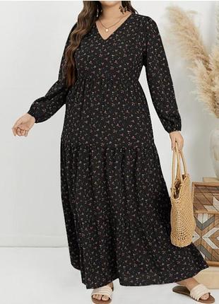 Ярусное платье 👗 большого размера