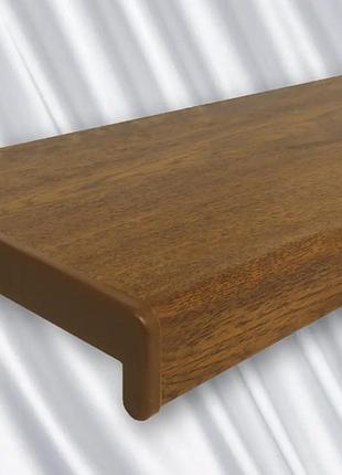 Подоконник sauberg classic золотой дуб матовый пластиковый с прямым капиносом пвх для окон 350