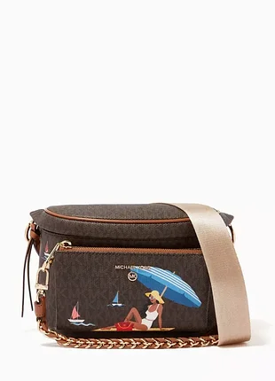 Сумка micael kors medium slater jet set bag in canvas