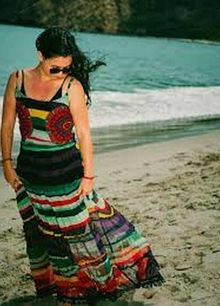 Фирменный длинный сарафан/ s/ brend desigual