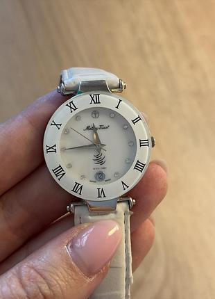 Годинник mathey-tissot coupole, swiss made, сталь 316l, перламутровий циферблат