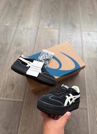 Asics onitsuka tiger tokuten black beige platform