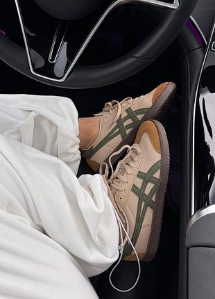 Кросівки жіночі asics onitsuka tiger 66 tokuten “beige/green”