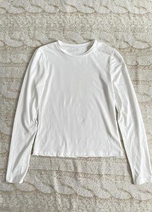 Жіночий білий лонгслів новий s/m