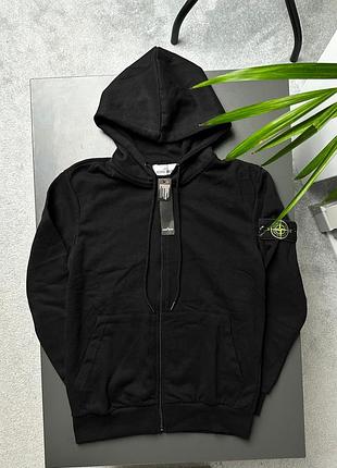 Зип худи stone island черный