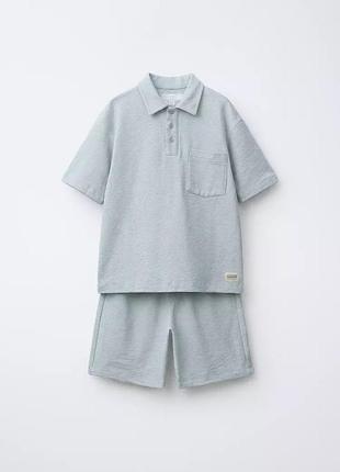 Комплект набір поло шорти футболка костюм zara