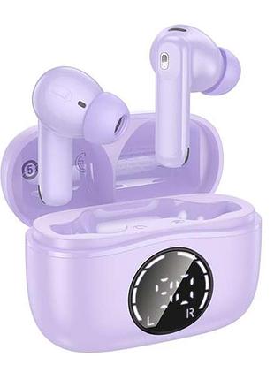 Беспроводные tws наушники hoco eq22 singer anc+enc taro purple