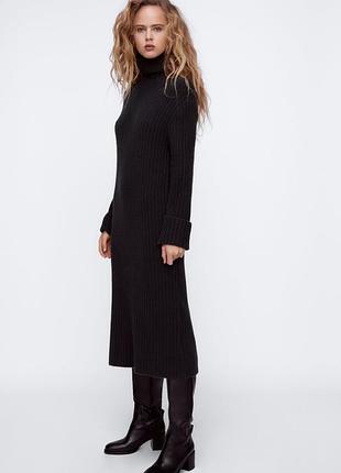 Актуальна трендова вязана сукня плаття zara uk 10 m 38 🔥🔥🔥