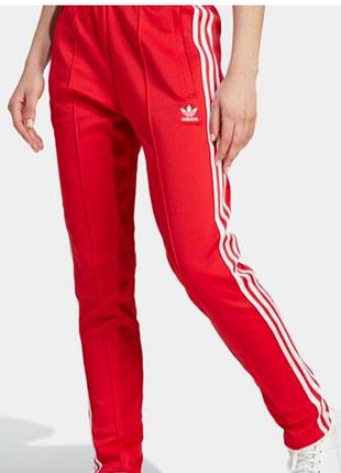 Червоні спортивні штани adidas оригінал