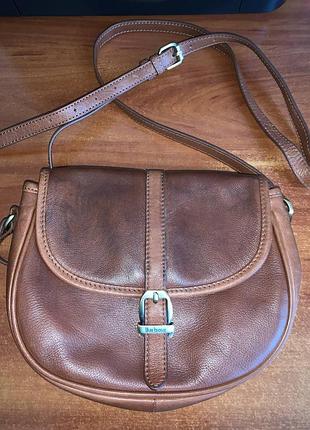 Сумка barbour laire medium leather saddle bag