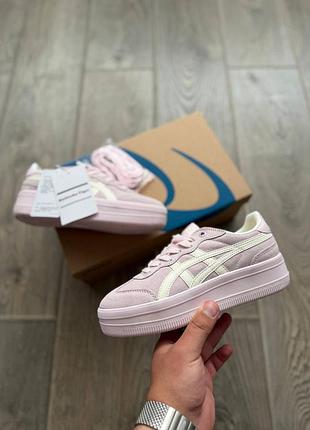 Asics onitsuka tiger tokuten pink beige platform