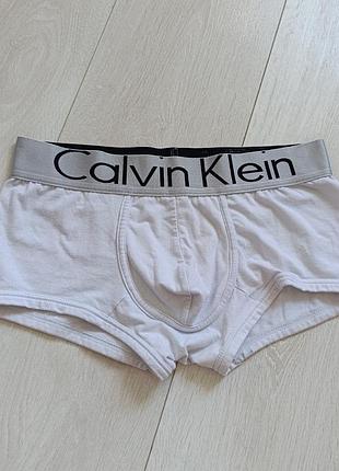 Короткі білі боксерки базові труси чоловічі котонові calvin klein s m 8 10 36 38 44 46