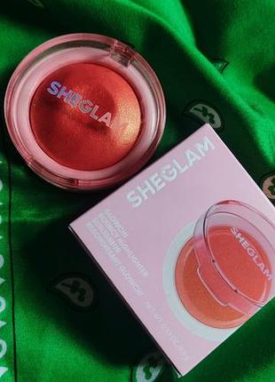 Хайлайтер для обличчя sheglam glowchi bouncy highlighter, red bean, 9.5 г