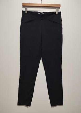 Черные плотные брюки zara