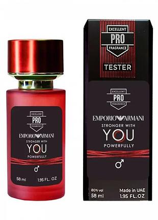 Emporio armani stronger with you powerfully тестер pro чоловічий 58 мл