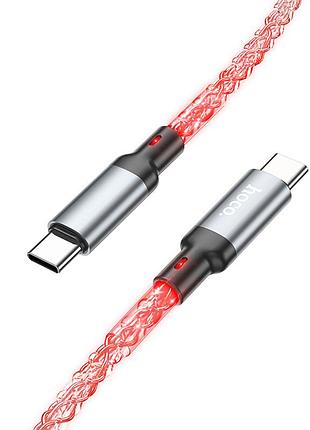 Дата кабель hoco u112 shine type-c to type-c 60w (1m) 2