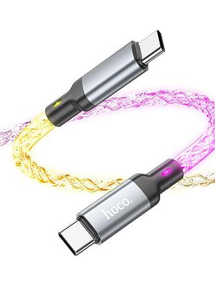 Дата кабель hoco u112 shine type-c to type-c 60w (1m) 3
